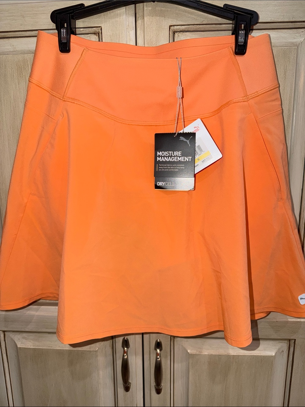 Puma Orange Circle Skater Athletic Skirt